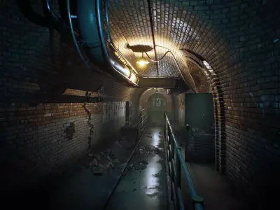 Sewerage Low-poly 3D model