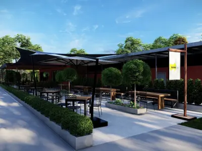 3D Exterior Scene 3D model design garden and landscape 3D 3D model 21
