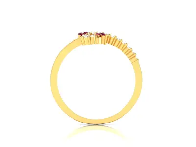 Diamond Ring For Women 3d Print Model 3D print model 16