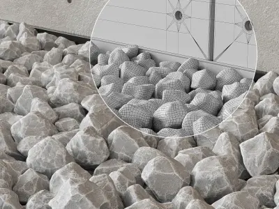 Modern stairs 10 3D model