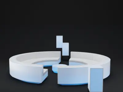 Vela sofa set 3D model