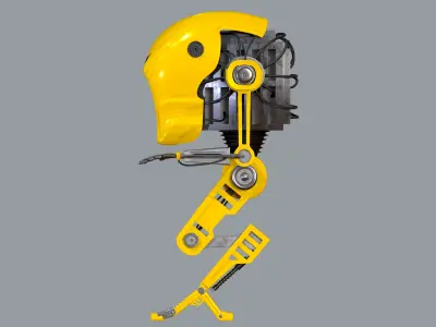 Robot 1 Low-poly 3D model