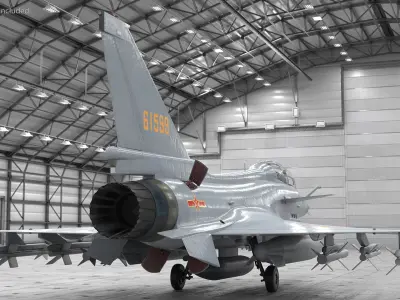  Chinese Military J-10 Fighter Jet Tandem Seated Rigged 