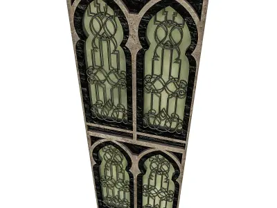 Mosque Window Low-poly 3D model