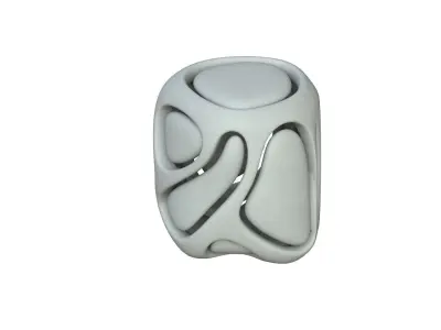 SciFi Cube Object No 67875 Low Poly Shape Low-poly 3D model