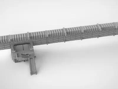 sci-fi Wall 1 3D model