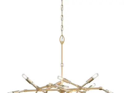 American Brass and Crystal CH3302 chandelier Free 3D model