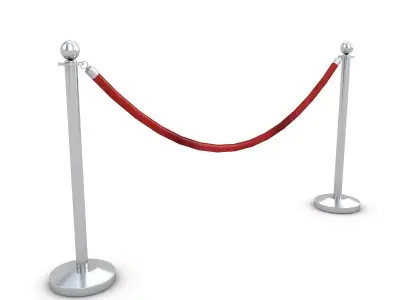 Red Velvet Rope 3D model