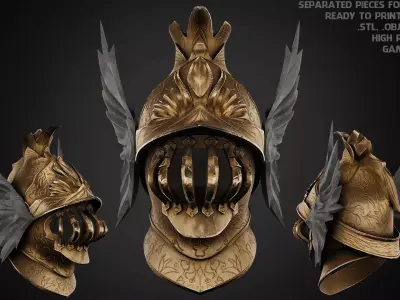 Elden Ring Cleanrot Knight Helmet for Cosplay 3D print model