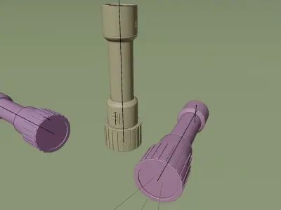 Torch flashlight  3D model