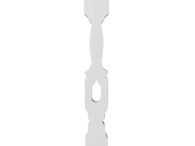 Baluster door handle 3D model