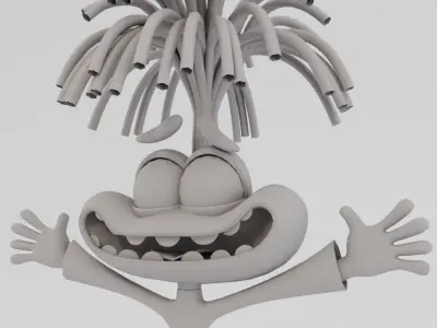Inside Out 02 Anxiety Insideout Low-poly 3D model