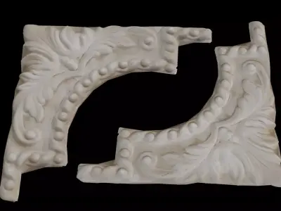 Architectural Corbel Scan Low-poly 3D model