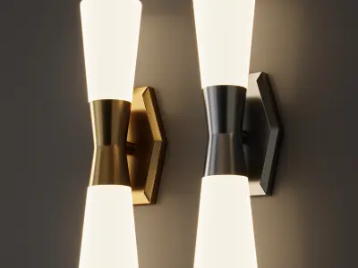 Locke LED Wall Sconce Low-poly 3D model