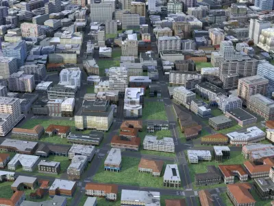 City 92 Low-poly 3D model