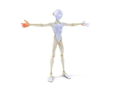 Alien Character model pack Low-poly 3D model