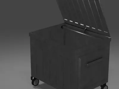 Garbage Container Low-poly 3D model shop
