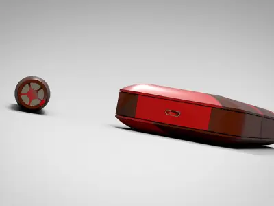 IQOS RedNBrown Grid PBR Low-poly 3D model