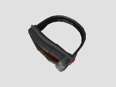 SciFi Glasses Low Poly A04 - Character Design Low-poly 3D model