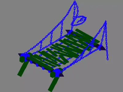 Underground Palace Entrance - Iron Bridge 3D model