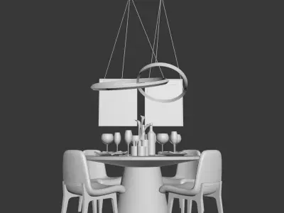 Dinning Set 15 3D model