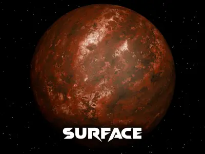 Procedural Alien Planet - Layered Sci-Fi World Design 3D model