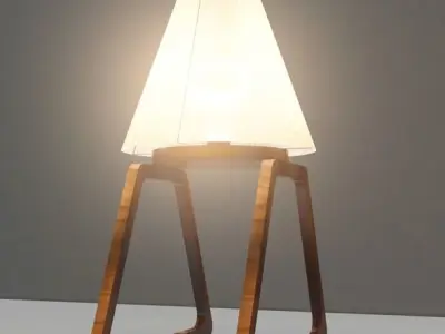Table lampshade 3D model