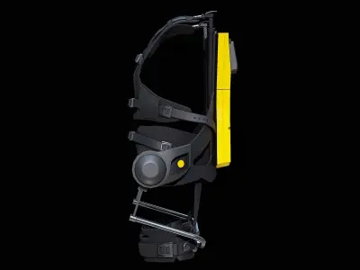 Exoskeleton German Bionic Cray-X Yellow 2023 - PBR Low-poly 3D model
