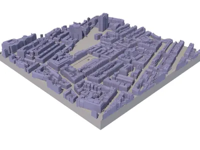 London city tile Level 2 block TQ2881 North West 3D model
