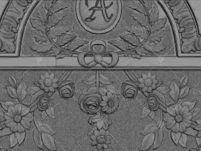 Door Pediment  3D printable model 3D print model