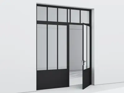 Aluminium door 217 3D model