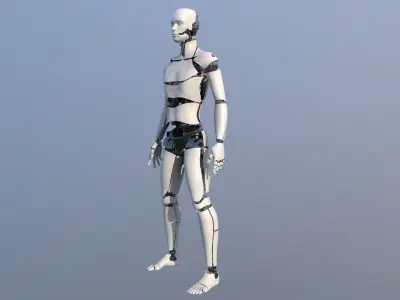 Android Male Low-poly 3D model