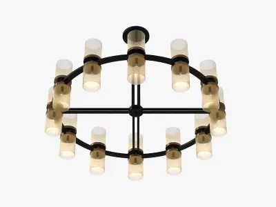 Stiffel Palais Champagne Glass 24-Light Chandelier 3D model