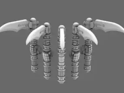 Cyber Samurai Electro Kama 3D print model