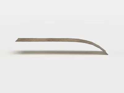 Road down Low-poly 3D model