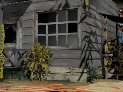 Old house exterior 3D model