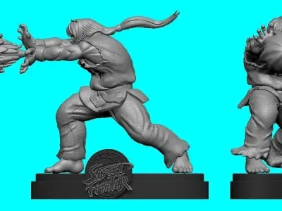 Street fighter - Ken Masters 3D print model