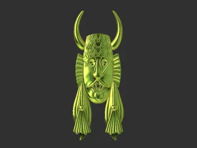 scary demon mask 3D print model