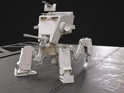 Mech AT-ST Star Wars 3D model
