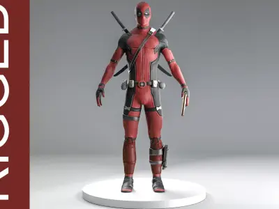 dead pool cgi Low-poly 3D model