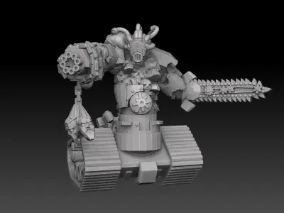 Tank Demon Megapack 3D print model