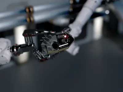 Cybernetic eyes pack Low-poly 3D model