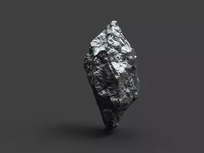 Snowy Rock 4-6 Low-poly 3D model