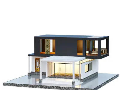 MODREN HOUS N1 3D model
