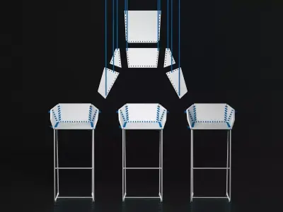 Textile Bstool 3D model