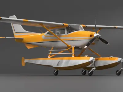  Seaplane with Floats 