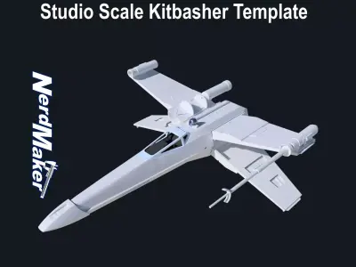 Studio Scale Model-X Kitbasher Template 3D print model