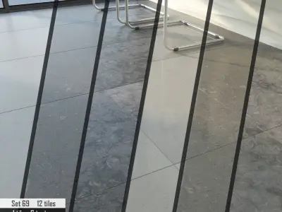 ABC Stone Set 3D model