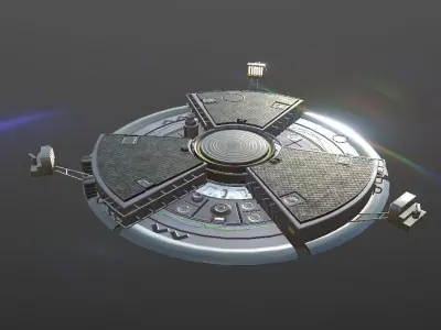 SCI FI PLATFORM 1 3D model