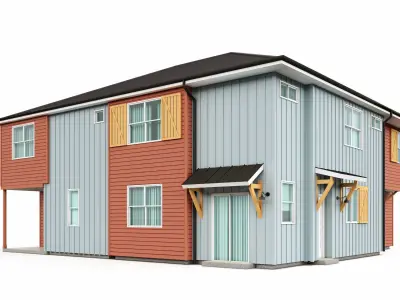 Single Family House-4 3D model